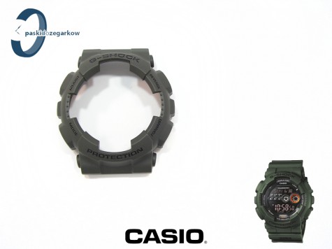 Pasek Casio GD-100MS-3, GA-100, GA-110, GA-120, GD-100, GD-110, GD-120 ciemnozielony mat