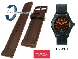 Pasek Times - T49698 - 20mm - silikonowy - czarny