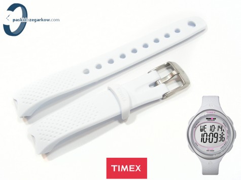 Pasek Timex T5K601 gumowy biały
