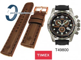 Pasek do zegarka Timex T49800 czarny gumowy 22 mm