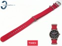 Pasek Timex Weekender TW4B04500 20 mm czerwony