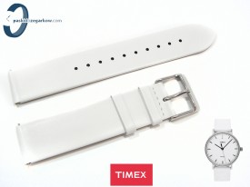 Pasek Timex TW2R26100 skórzany biały 20 mm