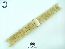 Bransoleta do zegarka Michael Kors MK5039 tworzywo sztuczne beżowa