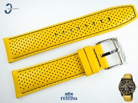 Pasek Festina F20339 skórzany żółty 23 mm
