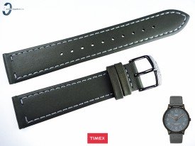 Pasek Timex TW2P96000 skórzany szary 20 mm