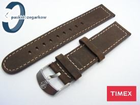 Pasek Timex T49874 skórzany brązowy 20 mm