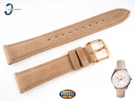 Pasek Fossil Tailor ES4007 skórzany beżowy 16 mm