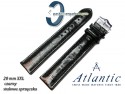 Pasek Atlantic 20mm XXL - Czarny - sprzączka stalowa