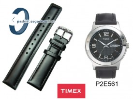Pasek Timex T2E561 skórzany czarny 20 mm