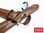 Pasek Timex - skórzany -22mm brązowy