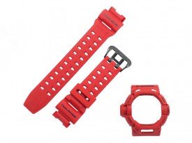 Pasek i bezel do zegarka Casio GW-9200 G-9200 GW-9200RDJ-4 czerwony