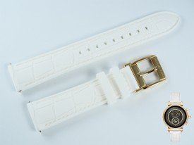Pasek do zegarka Michael Kors MKT5067 silikonowy biały 18 mm