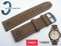 Pasek do zegarka Timex T49990 skórzany brąz 22 mm