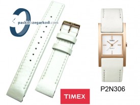Pasek Timex do modelu - T2N306 - biały-perłowy 18mm