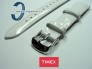 T2N791 - Pasek skórzany, biały lakier, 18mm