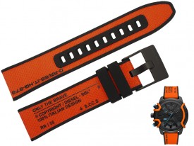 Pasek do zegarka Diesel DZ4562 22 mm oryginał pomarańczowy
