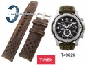 Pasek Timex T49626 nubuk zielony 22 mm