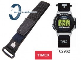 Pasek do zegarka Timex T62962 materiałowy na rzep 20 mm