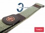 T49725 - Pazek Timex - materiałowy zielony - zapinany na rzep