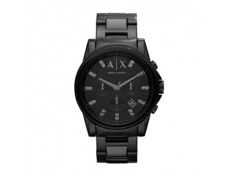Bransoleta do zegarka ARMANI EXCHANGE AX1326 AX2093 stalowa czarna oryginał