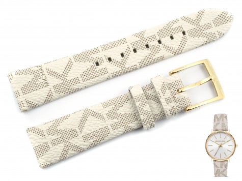 Pasek do zegarka Michael Kors MK2858 skórzany wzór 18 mm