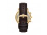 Pasek Fossil FS5763 brązowy 22 mm złota klamra