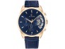 Granatowy skórzany pasek do zegarka Tommy Hilfiger TH 1710451 22 mm 679302620