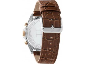 Brązowy skórzany pasek do zegarka Tommy Hilfiger TH 1710450 22 mm 679302619