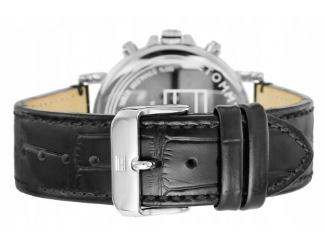 Czarny pasek do zegarka Tommy Hilfiger TH 1710381 22 mm 679302327