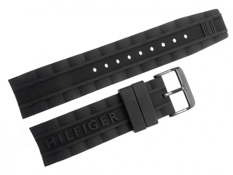 Pasek do zegarka Tommy Hilfiger do modelu 1791042 czarny gumowy oryginalny