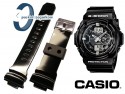 Pasek Casio G-Shock do modeli GA-200, GA-150, GA-200RG, GA-150BW, GA-200BW, GA-201, GAW-100, GAS-100 czarny, połysk