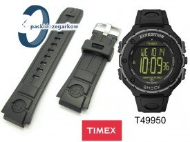 Pasek do zegarka Timex T49950 czarny gumowy