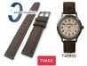Pasek skórzany Timex - 18mm - brązowy - T49955