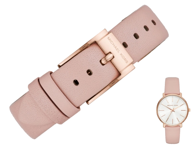 Oryginalny pasek Michael Kors Pyper MK2741 różowy skóra Rose Gold 18mm