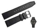 Oryginalny czarny pasek z gładkiej skóry naturalnej do zegarka Tommy Hilfiger 1791103 o szerokości 22 mm.
