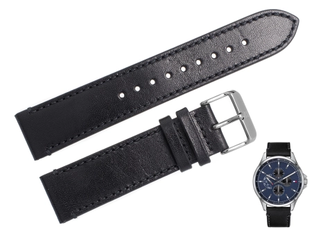 Pasek Tommy Hilfiger 1791616 Czarny Gładki.