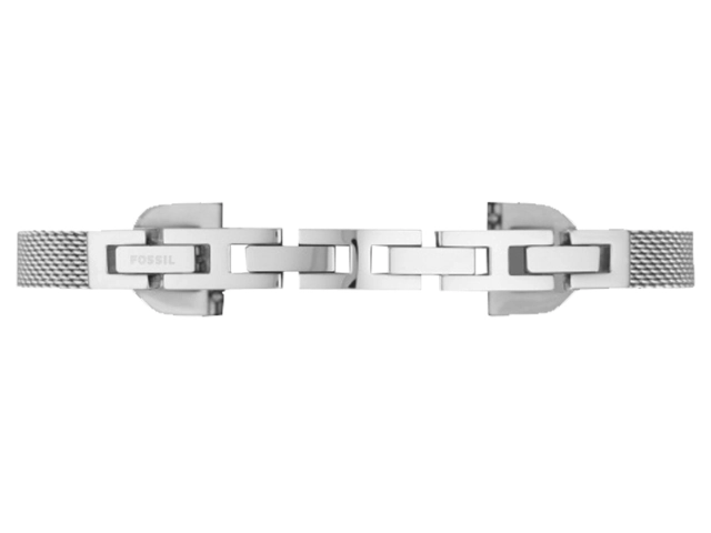 Oryginalna bransoleta Fossil Annette FTW5026 srebrna mesh 14mm