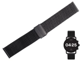 Oryginalna bransoleta Skagen Falster 3 SKT5207 czarna mesh 22mm